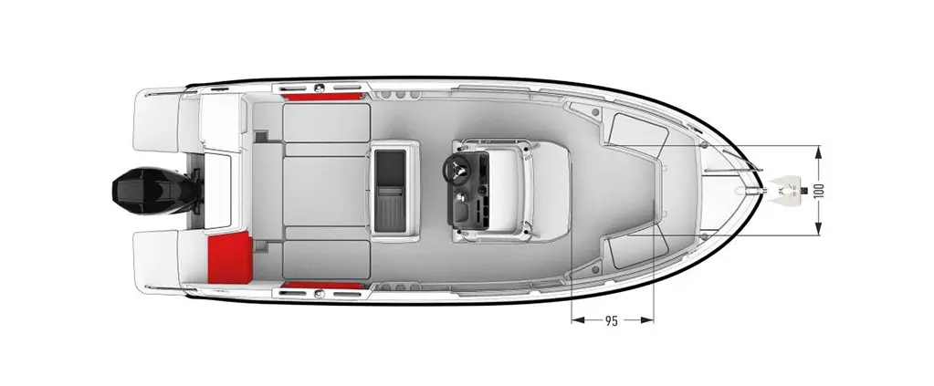 Zeichnung Parker 660 Open
