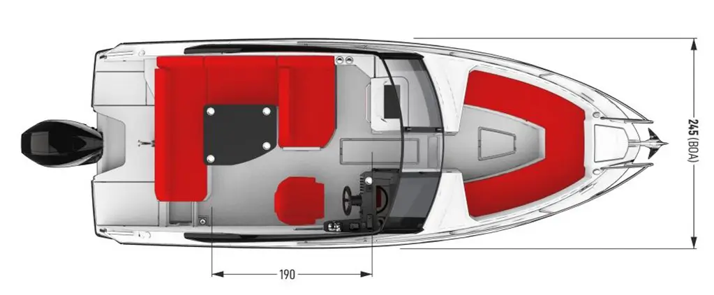 Zeichnung Parker 690 Bowrider