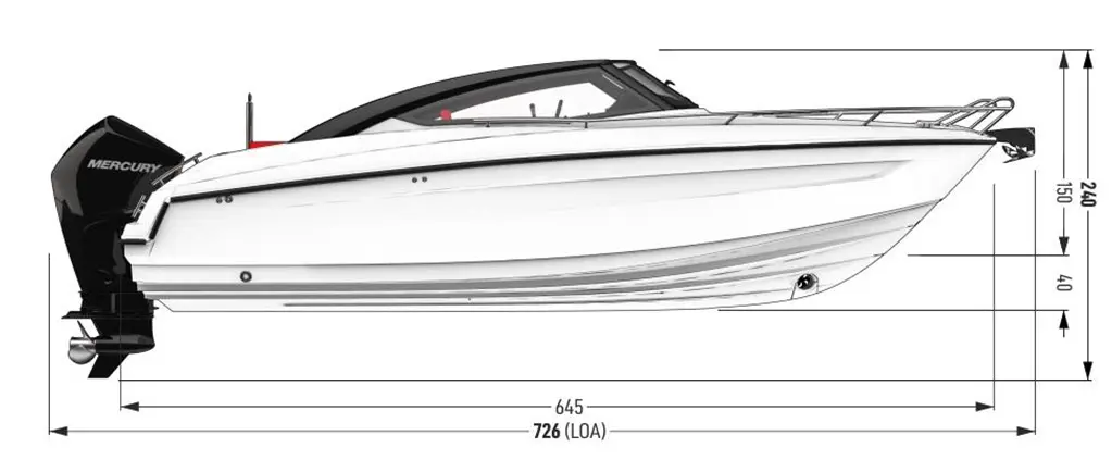 Zeichnung Parker 690 Bowrider