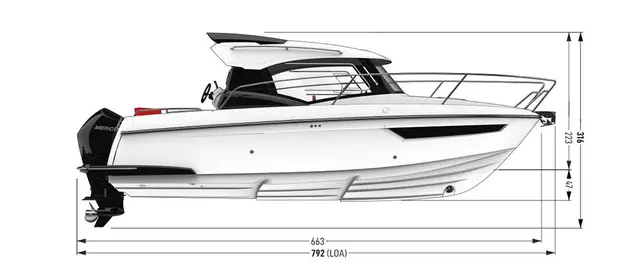 Parker 750 Cabin Cruiser – Bild 10